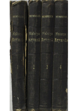 Historya rzymska Tom I do IV 1880 r.