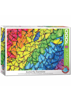 Puzzle 1000 Tęcza pełna motyli