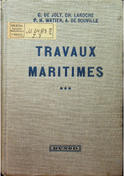 Travaux Maritimes