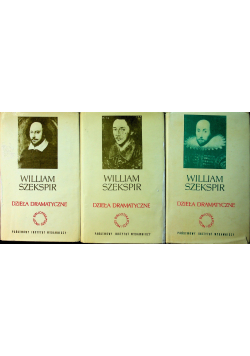 William Szekspir Dzieła dramatyczne 3 tomy