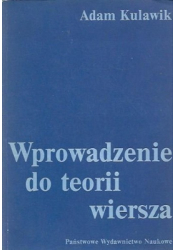 Wprowadzenie do teorii wiersza