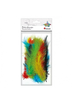 Piórka puch 11,8-15 cm mix 20szt