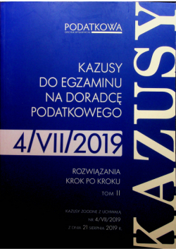 Kazusy do egzaminu na radcę podatkowego tom II