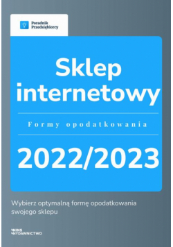 Sklep internetowy – formy opodatkowania 2022/2023