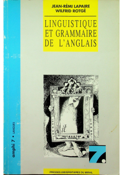 Linguistique et Grammaire De L'anglais