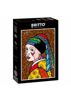Puzzle 1500 Dziewczyna z perłą, Romero Britto