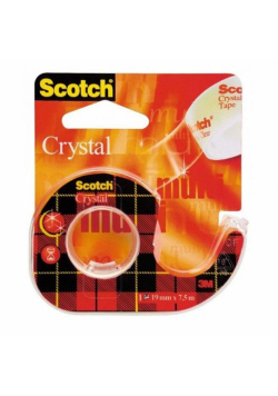 Taśma biurowa Scotch Crystal Clear dyspenser 19mm