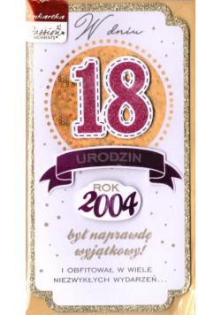 Karnet PM-199 Urodziny 18