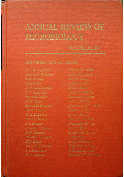 Annual review of microbiology Volume 33