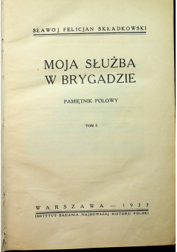 Moja służba w brygadzie 1933 r