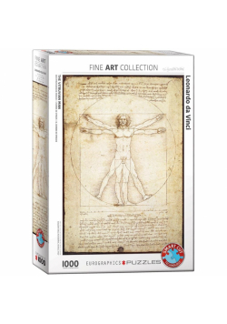 Puzzle 1000 Człowiek wirtuwiański, Da Vinci