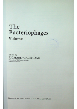 The Bacteriophages volume 1