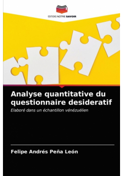 Analyse quantitative du questionnaire desideratif