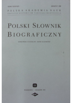 Polski Słownik Biograficzny Zeszyt 150