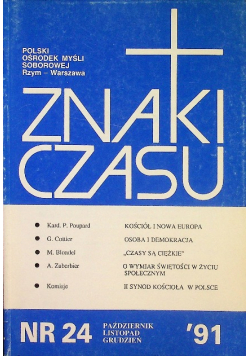 Znaki czasu nr 24 / 1991