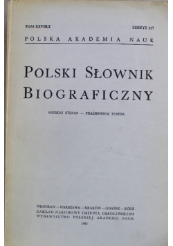 Polski Słownik Biograficzny zeszyt 117