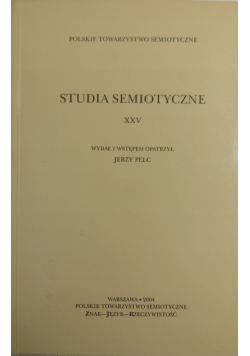 Studia semiotyczne XXV