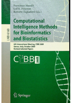 Computational Intelligence Methods for Bioinformatics and Biostatistics