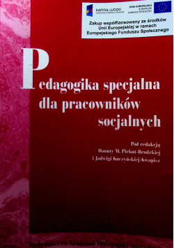 Pedagogika specjalna dla pracowników specjalnych