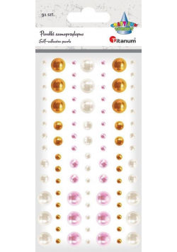 Kryształki samoprzylepne perełki mix 91szt
