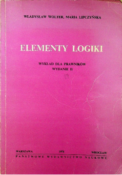 Elementy logiki wykład dla prawników