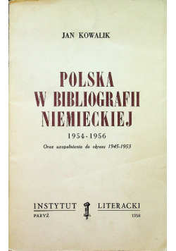 Polska w bibliografii niemieckiej 1954 - 1956