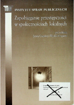 Zapobieganie przestępczości w społecznościach lokalnych