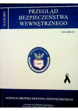 Przegląd bezpieczeństwa wewnętrznego nr 9