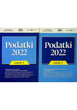 Podatki 2022 Dziennik Gazeta Prawna Część 1 i 2