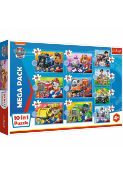 Puzzle 10w1 Poznaj Psi Patrol TREFL
