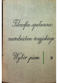 Filozofia społeczna narodnictwa rosyjskiego 2
