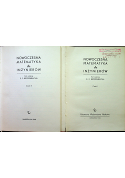 Nowoczesna matematyka dla inżynierów część 1 i 2