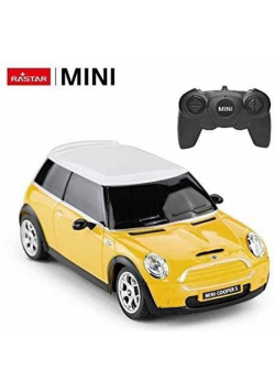 Mini Cooper S zółty/czerwony 1:24