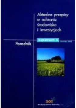 Aktualne przepisy w ochronie środowiska