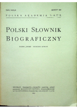 Polski słownik biograficzny tom XXIX zeszyt 123