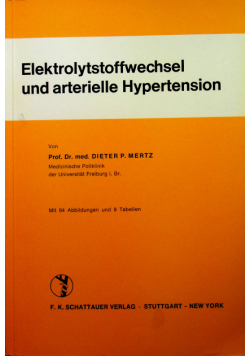 Elektrolytstoffwechsel und arterielle Hypertension