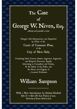 The Case of George W. Niven, Esq.