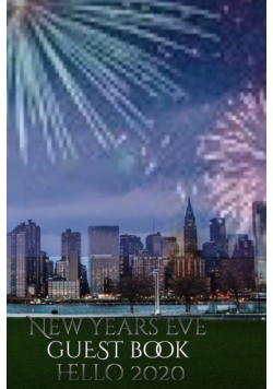 New Years Eve  skyline blank   guestbook hello  2020 NYC creative journal