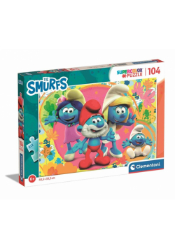 Puzzle 104 Supercolor Smerfy