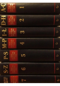 Nowa encyklopedia powszechna PWN tom 1 do 7