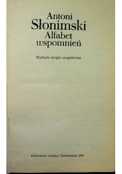 Alfabet wspomnień