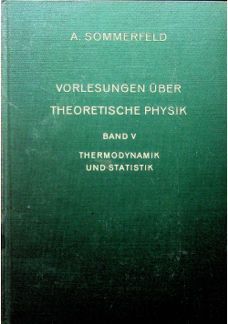 Vorlesungen uber theoretische physik