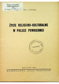Życie religijno kulturalne  w Polsce powojennej 1946