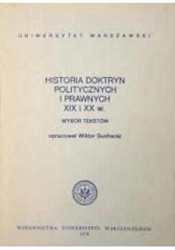 Historia Doktryn Politycznych i Prawnych XIX i XX w
