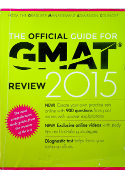 The Official Guide for GMAT Review 2015
