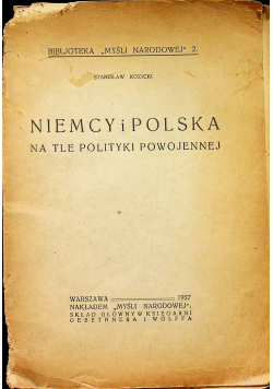 Niemcy i polska na tle polityki powojennej 1927 r.
