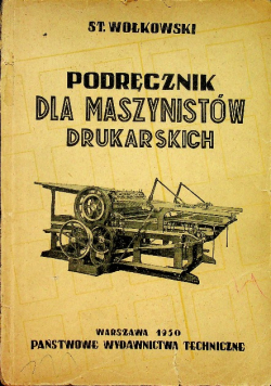 Podręcznik dla maszynistów drukarskich