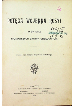 Potęga wojenna Rosji 1900 r.