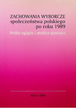 Zachowania wyborcze społeczeństwa polskiego po roku 1989