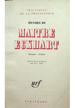 Ouvres de Maitre Eckhart 1942 r.